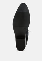  Hira Studs Embellished Cowboy Boots