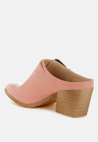  Holler Carved Buckle Statement Mules