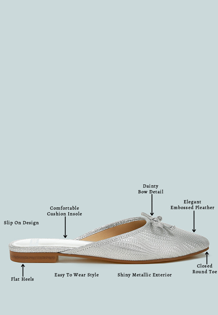  Jaylor Party Bow Slip-On Mules
