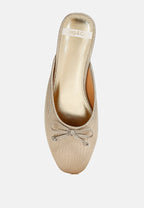  Jaylor Party Bow Slip-On Mules