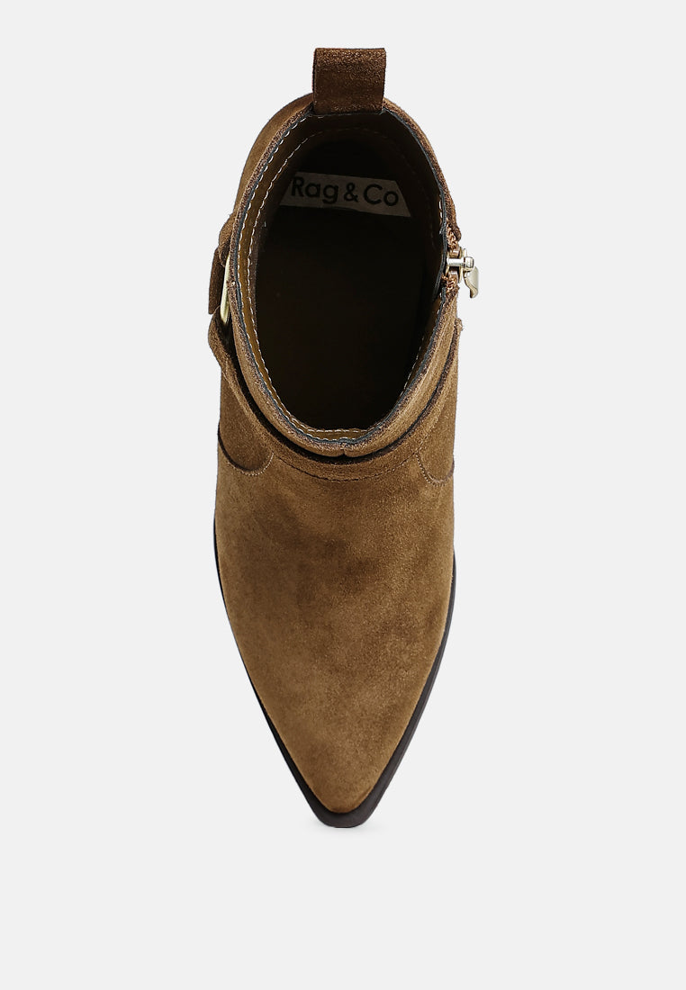  Jockey Harness Detail Ankle Boots