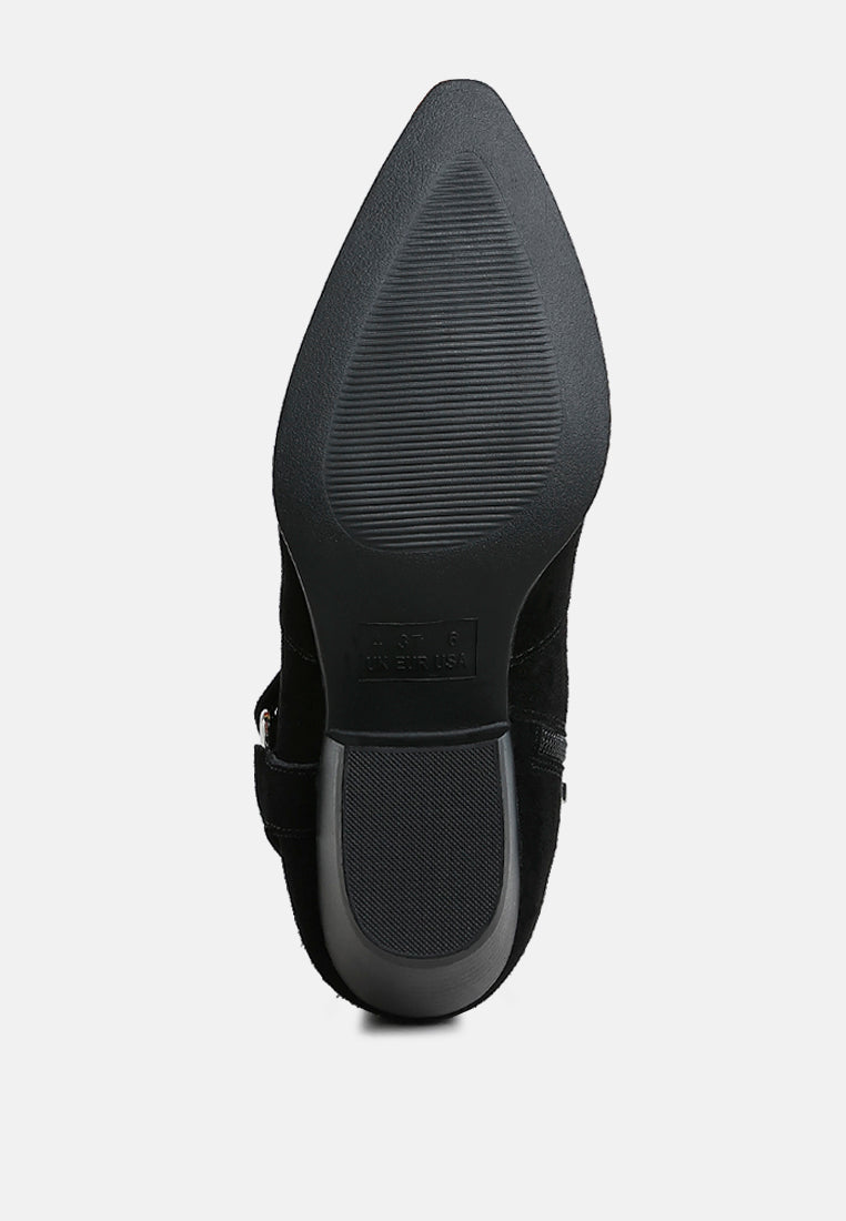  Jockey Harness Detail Ankle Boots