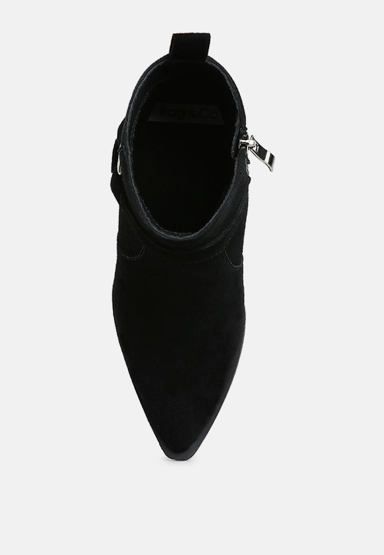  Jockey Harness Detail Ankle Boots