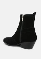  Jockey Harness Detail Ankle Boots