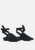  KUBA African Intricate Embroidery Black Mules