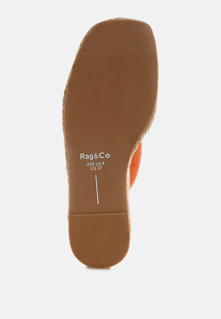  Kuopa Genuine Soft Leather Espadrille Flatform Sandals