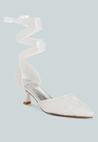  Laika Lace Kitten Heel Sandals