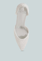  Laika Lace Kitten Heel Sandals