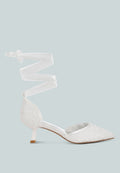  Laika Lace Kitten Heel Sandals