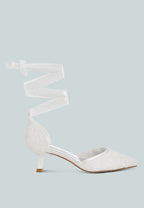  Laika Lace Kitten Heel Sandals