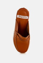  Lyrac Recycled Leather Platform Clogs In White