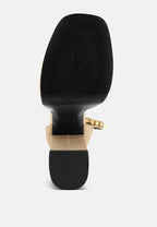  MARTINI Latte Sky High Platform Sandals