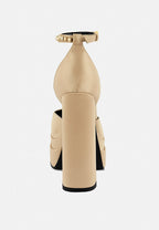  MARTINI Latte Sky High Platform Sandals