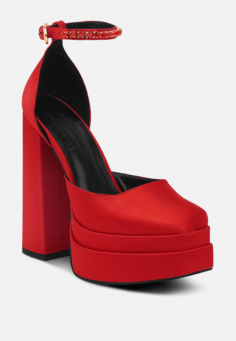  MARTINI Red Sky High Platform Sandals