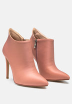  MELBA Pointed Toe Stiletto Boot In Nude