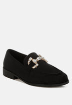  Maestro Diamante Embellished Horsebit Loafers