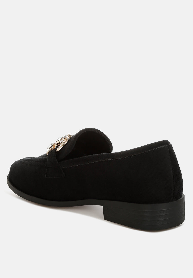  Maestro Diamante Embellished Horsebit Loafers