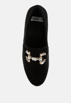  Maestro Diamante Embellished Horsebit Loafers