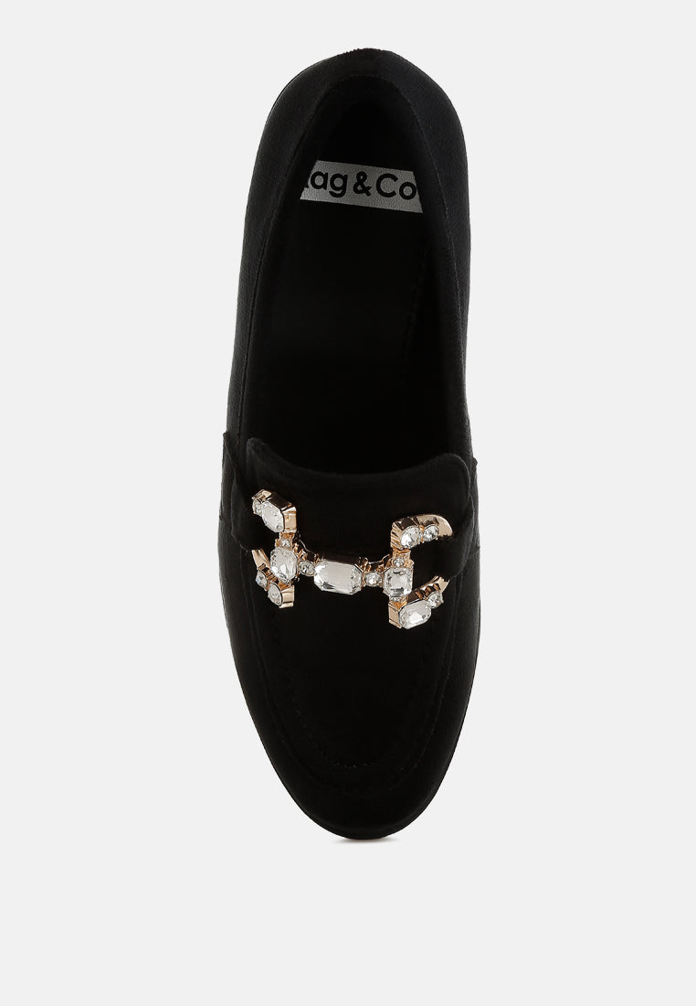  Maestro Diamante Embellished Horsebit Loafers