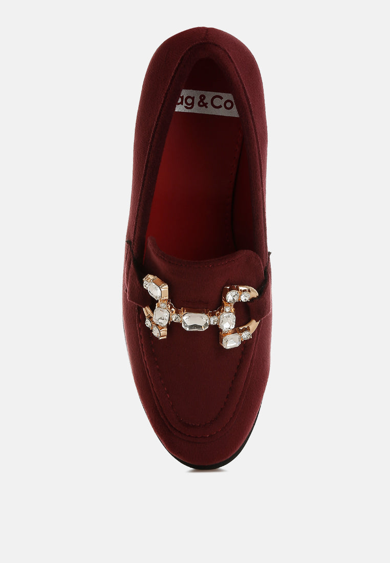 Maestro Diamante Embellished Horsebit Loafers