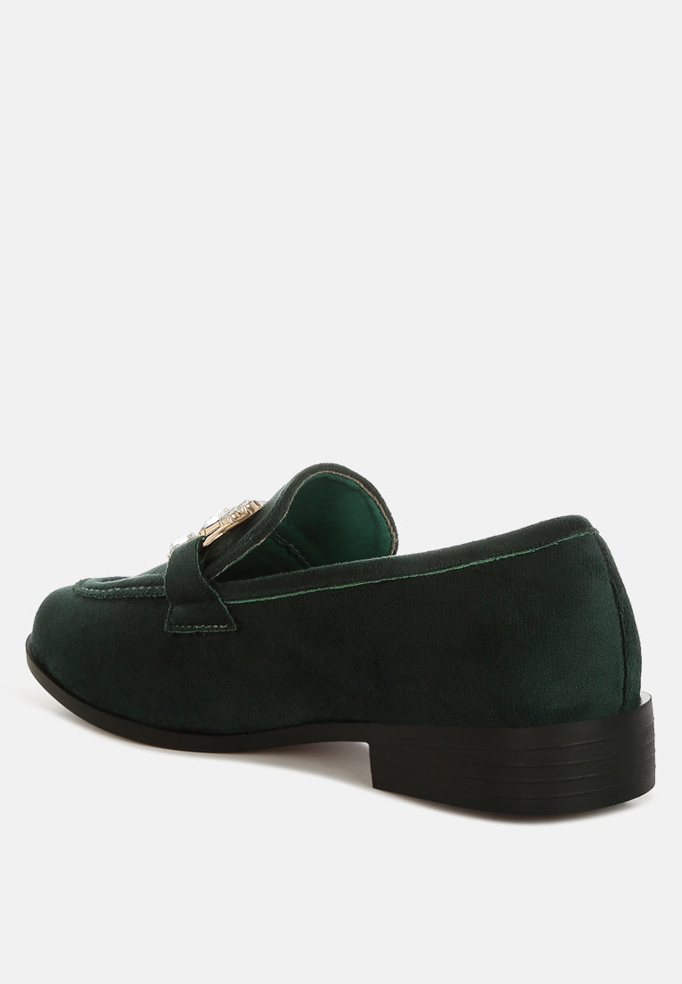  Maestro Diamante Embellished Horsebit Loafers