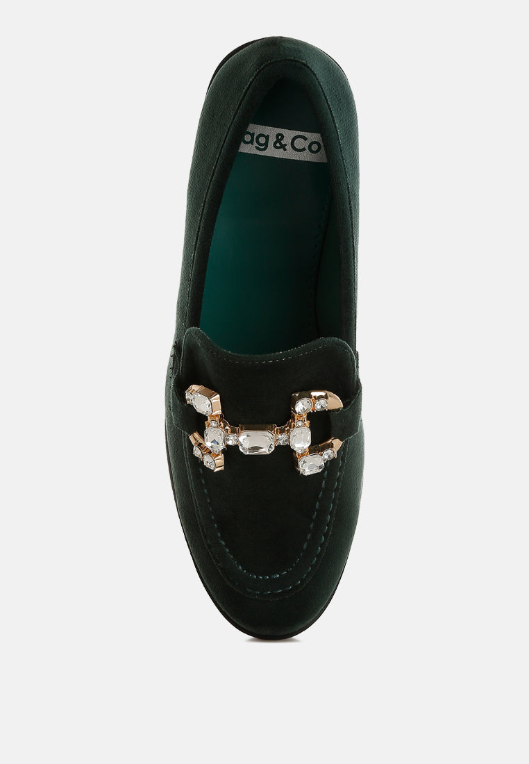  Maestro Diamante Embellished Horsebit Loafers