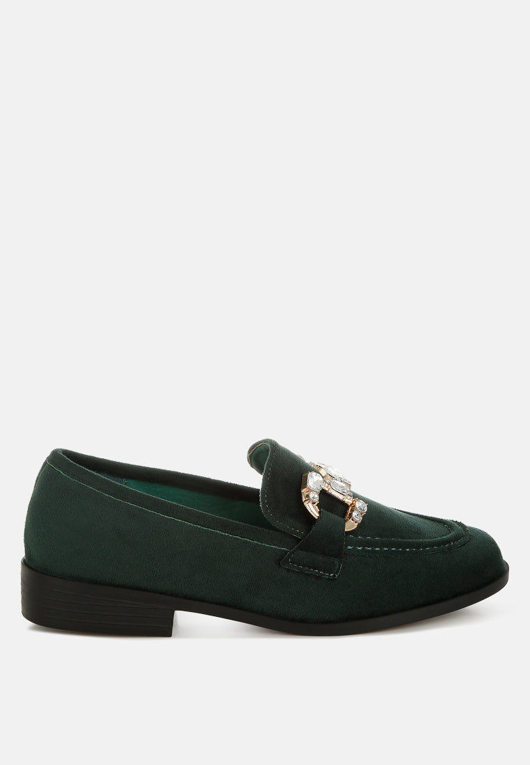  Maestro Diamante Embellished Horsebit Loafers