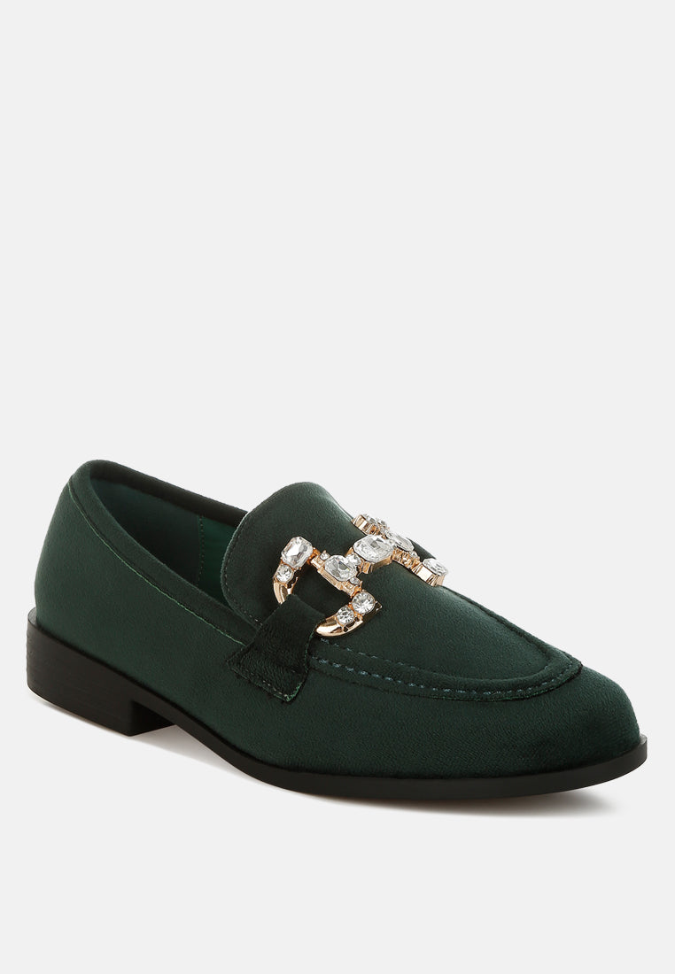  Maestro Diamante Embellished Horsebit Loafers