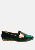  Malta Penny Strap Velvet Loafers