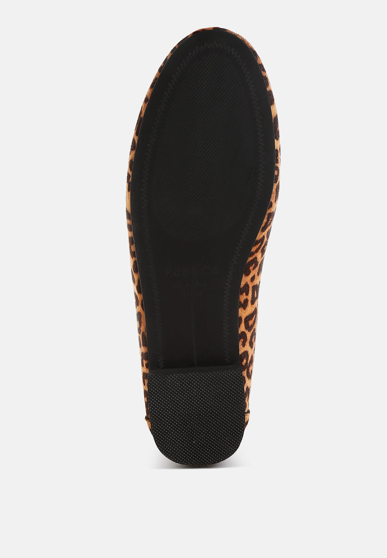 Meopa Horsebit & Studs Metallic Leopard Print Loafers
