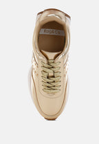  Mujori Metallic Pleather Studded Sneakers
