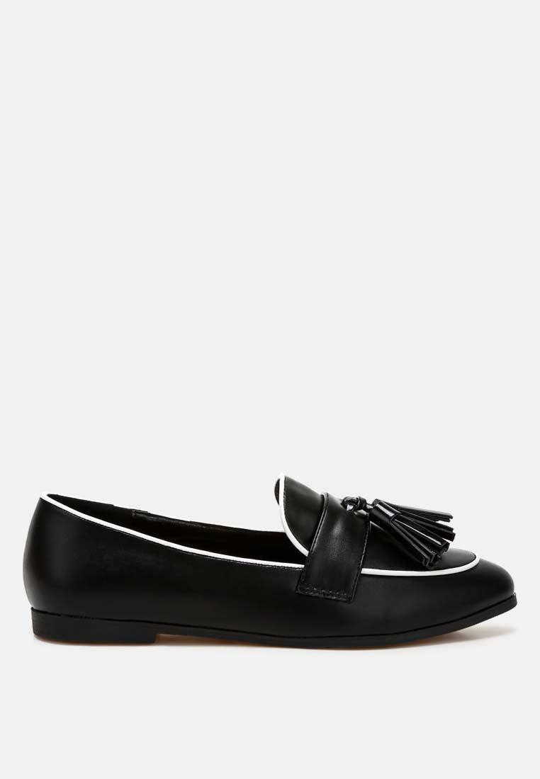  Mythos Dual Tone Tassel Loafers