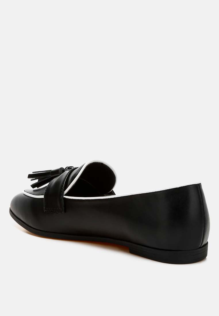  Mythos Dual Tone Tassel Loafers