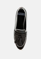  Mythos Dual Tone Tassel Loafers
