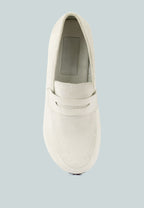  OSAGE White Clogs Loafers In Fine Suede
