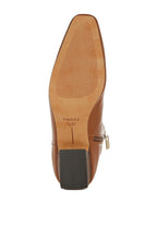  Obita Flared Heel Genuine Leather Boots