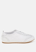  Odaya Studded Real Soft Leather Sneakers