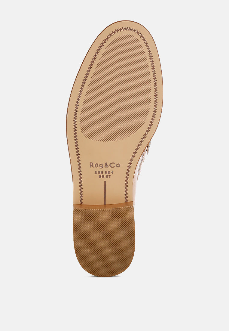  Oglavia Studs Embellished Leather Loafers