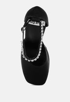  MARTINI Black Sky High Platform Sandals