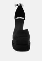  MARTINI Black Sky High Platform Sandals