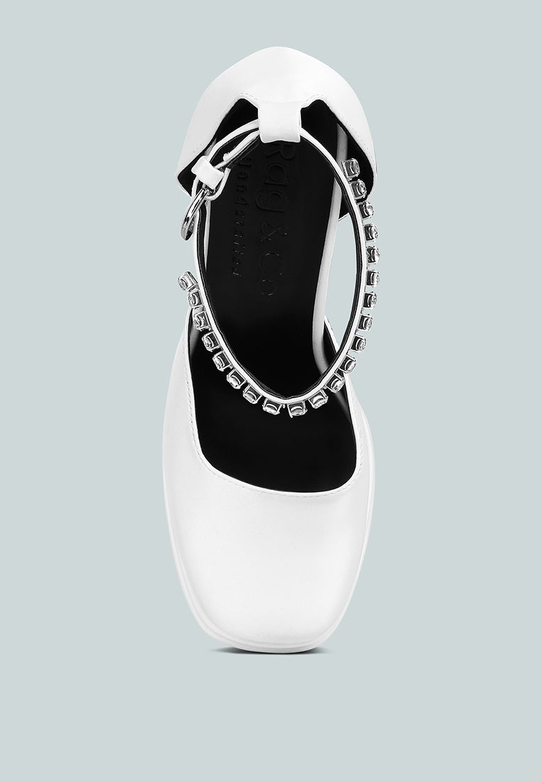  MARTINI White Sky High Platform Sandals
