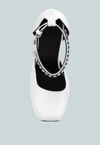  MARTINI White Sky High Platform Sandals