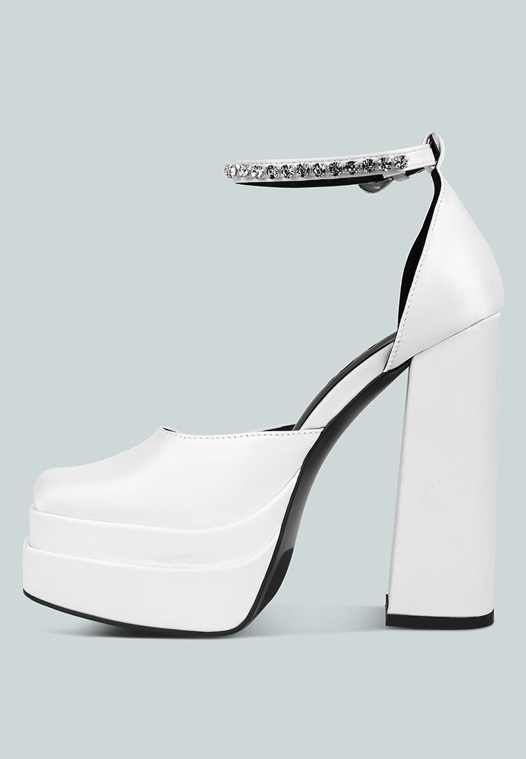  MARTINI White Sky High Platform Sandals