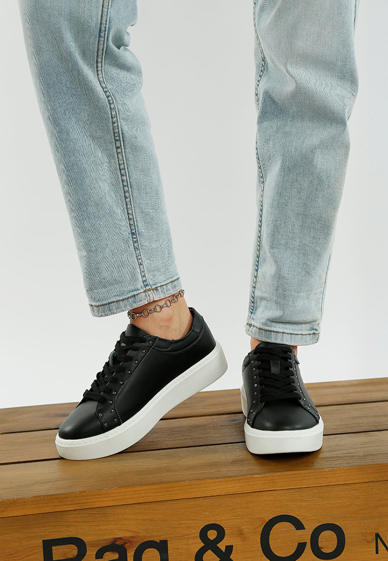  Strider Studs Embellished Chunky Sneakers