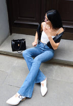  Holler Carved Buckle Statement Mules