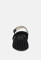  ROSALIE Black Block Heeled Sandal