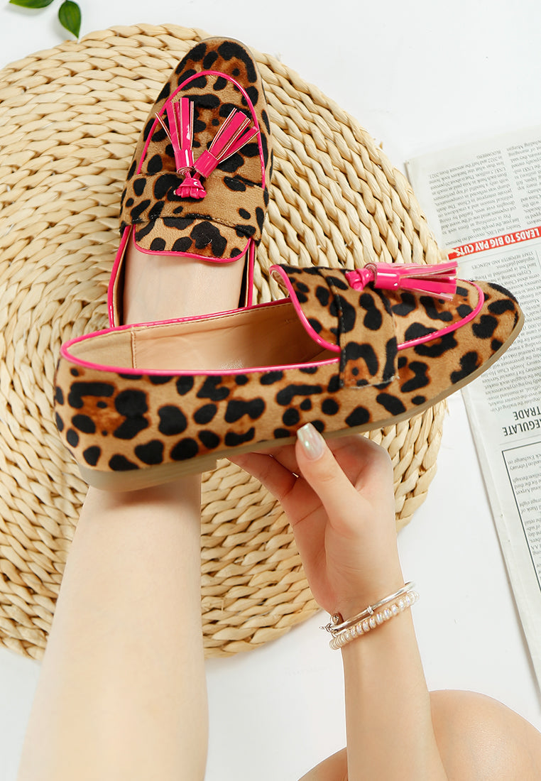  Folklore Micro Suede Tassel Loafers