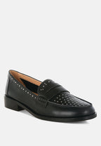  Raisa Stud Embellished Penny Loafers