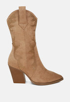  Rambler Rhinestones Embellished Calf Boots