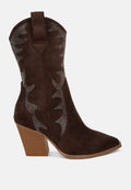 Rambler Rhinestones Embellished Calf Boots